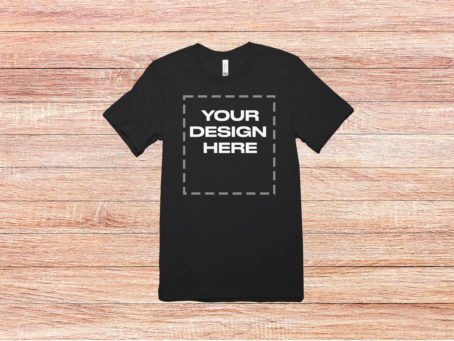 Free Black Shirt Mockup Canvas 3001 Download Freebie