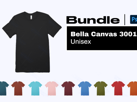 Bella Canvas 3001 shirt Mockup bundle Unisex mock Download