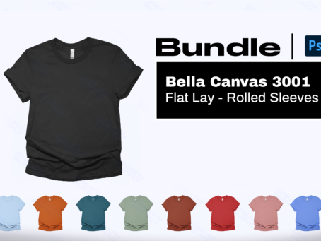 Bella 3001 shirts Mockups Bundle Download
