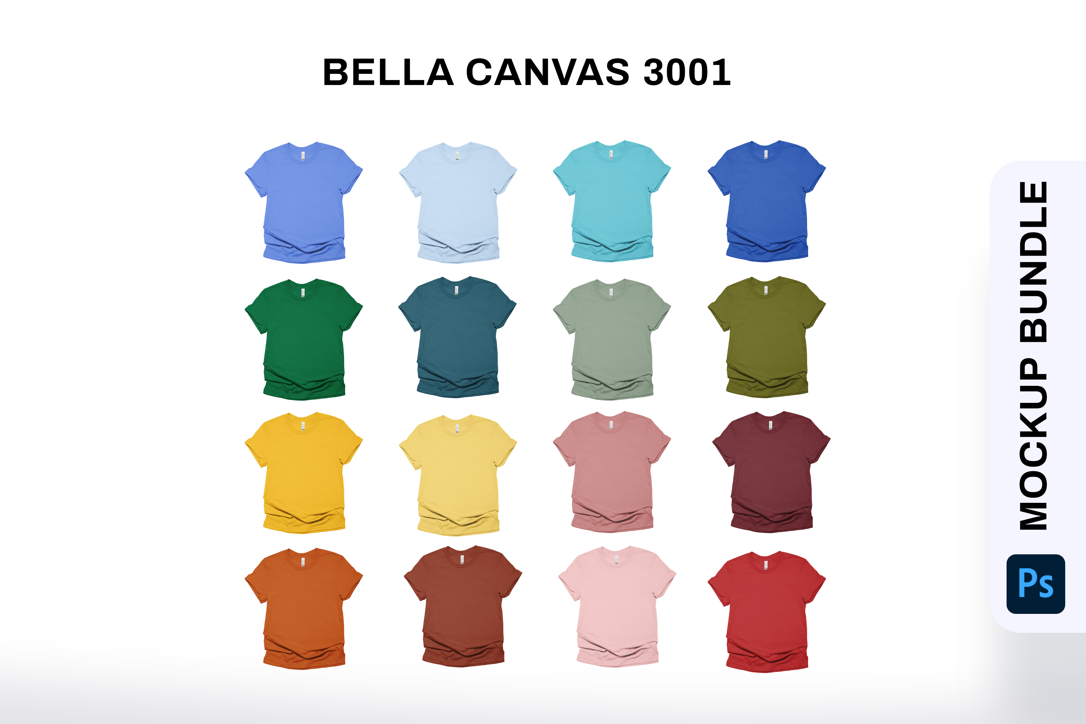 bella canvas 3001 women mockup bundle download free