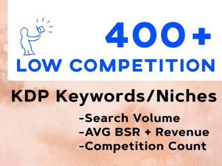 Low Competition Keywords KDP Niches 400 KDP Keywords Download