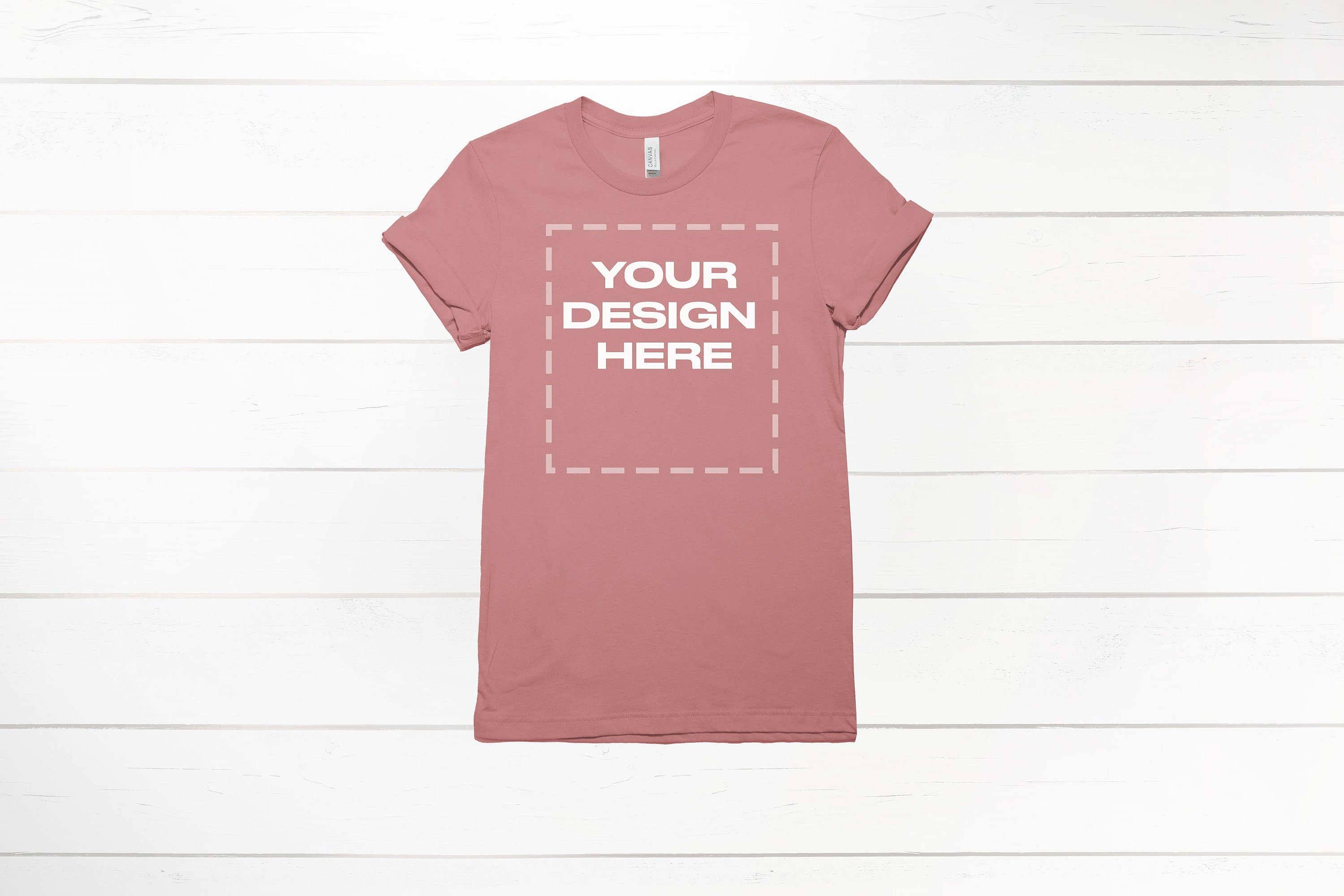 Mauve shirt mockup Bella Canvas 3001 Mock up Download