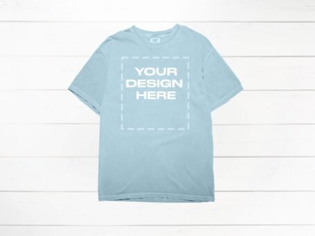 Chambray Comfort Colors 1717 mockup shirt Mock up Download
