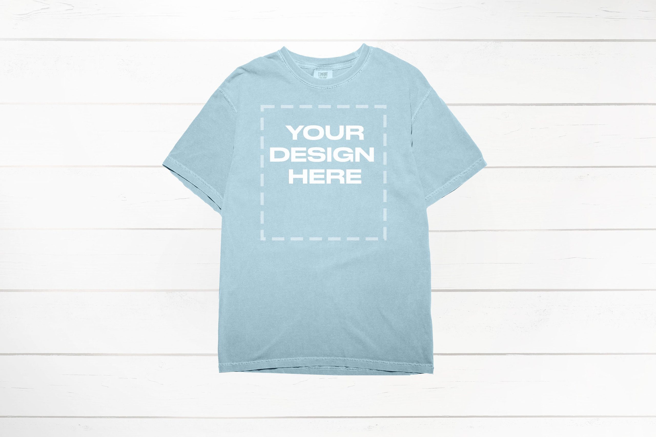 Chambray Comfort Colors 1717 mockup shirt Mock up Download