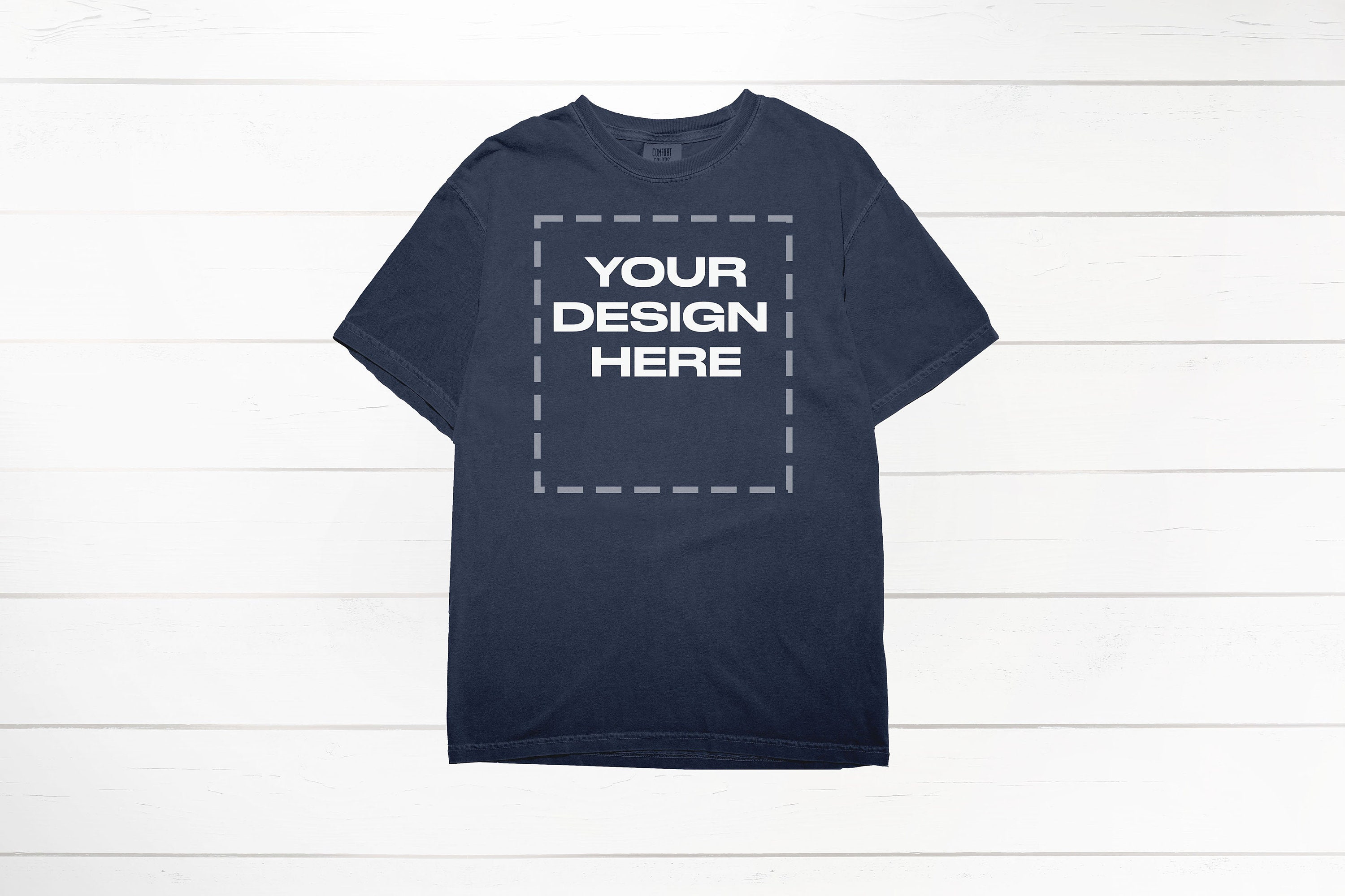 Denim Comfort Colors 1717 mockup shirt Mock up Download