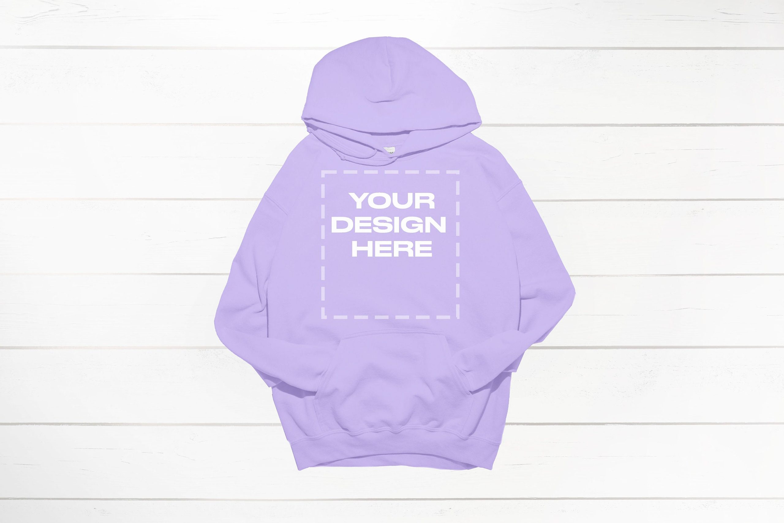 Orchid Gildan hoodie mockup 18500 flat front Gildan Download