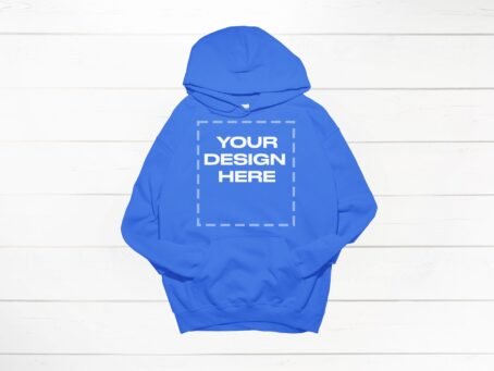 Royal Gildan hoodie mockup 18500 flat front Gildan Download