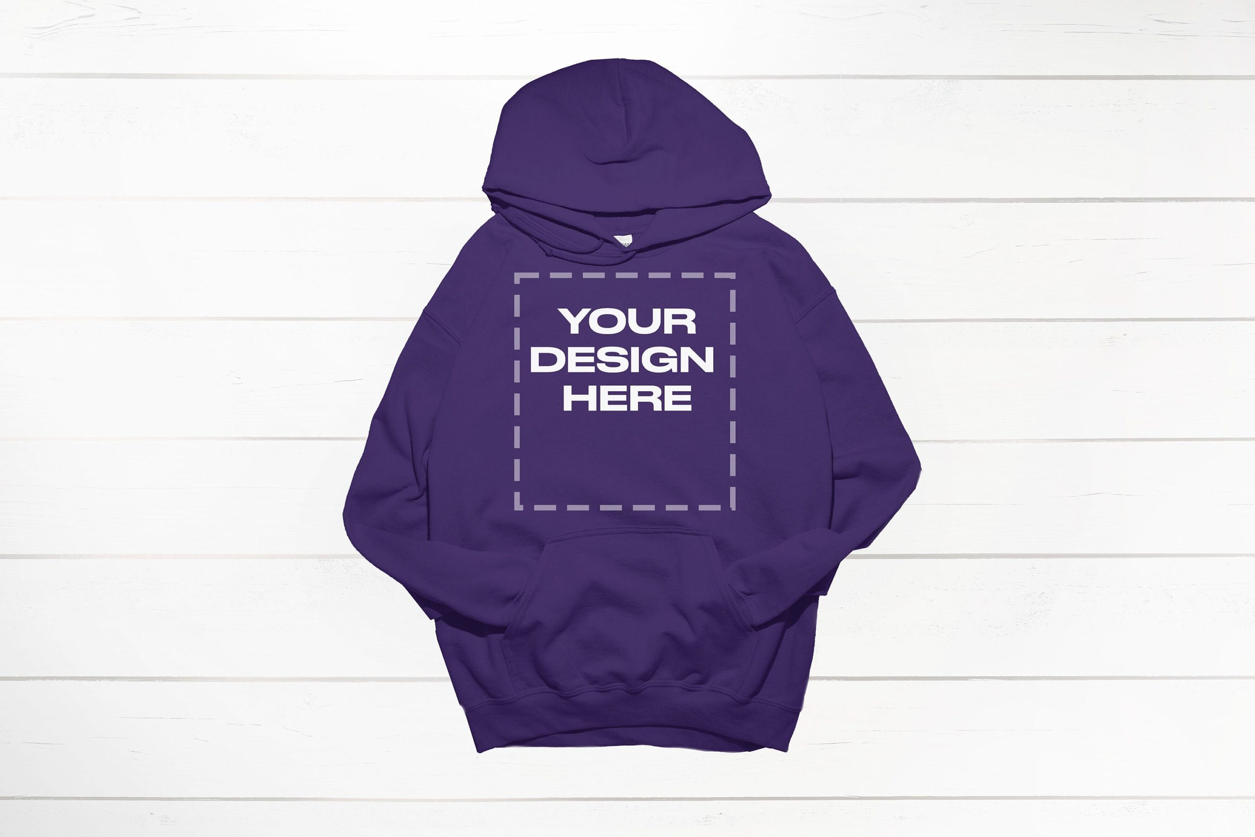 Purple Gildan hoodie mockup 18500 flat front Gildan Download