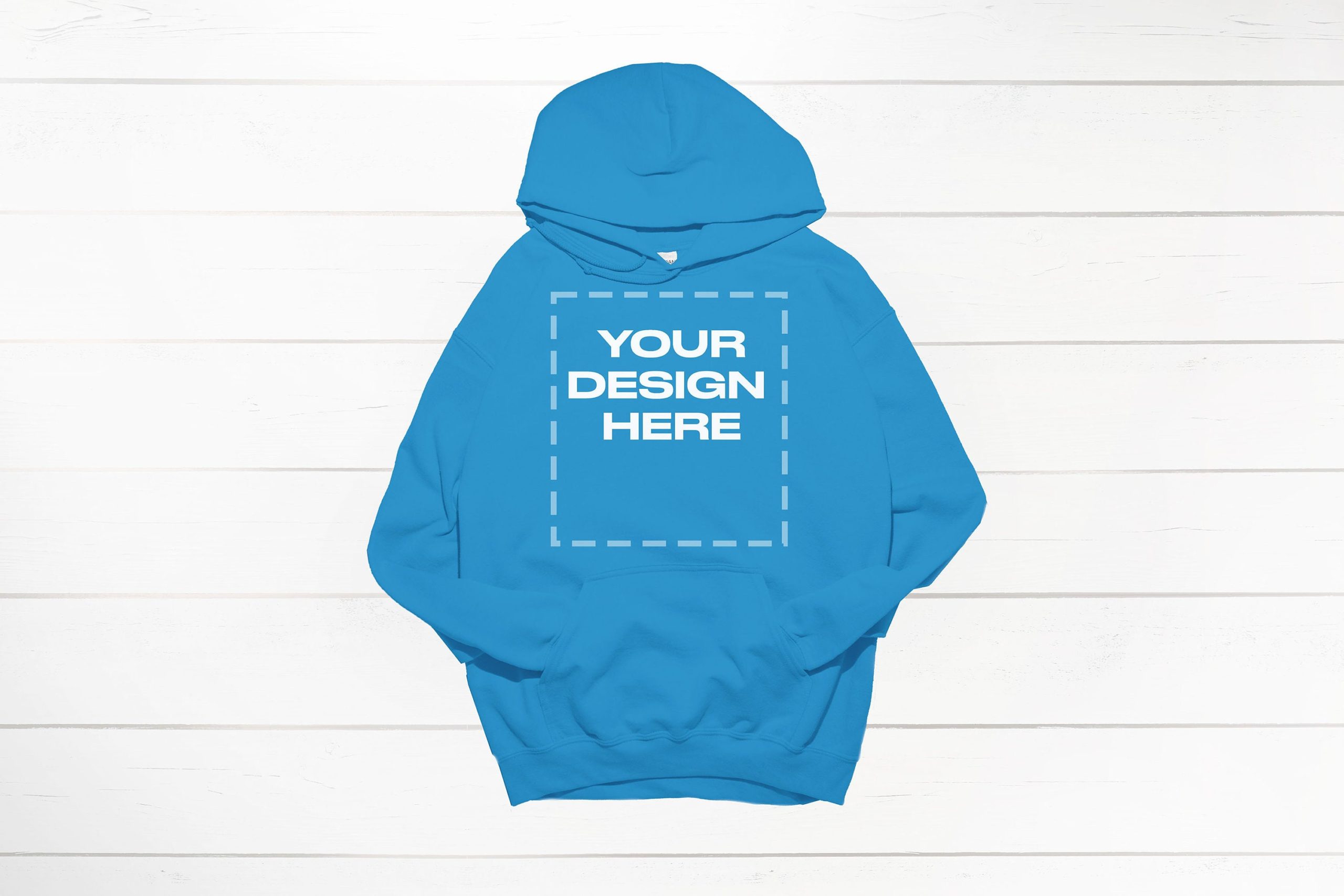 Sapphire Gildan hoodie mockup 18500 flat front Gildan Download