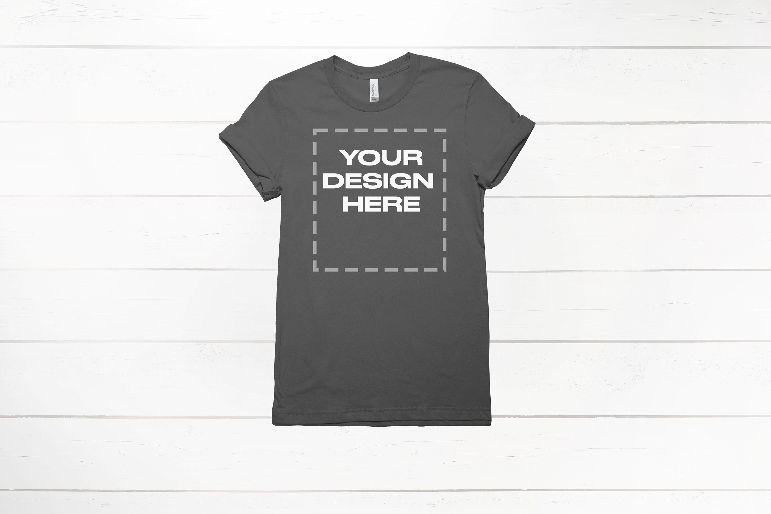 Asphalt shirt mockup Bella Canvas 3001 Mock up Download