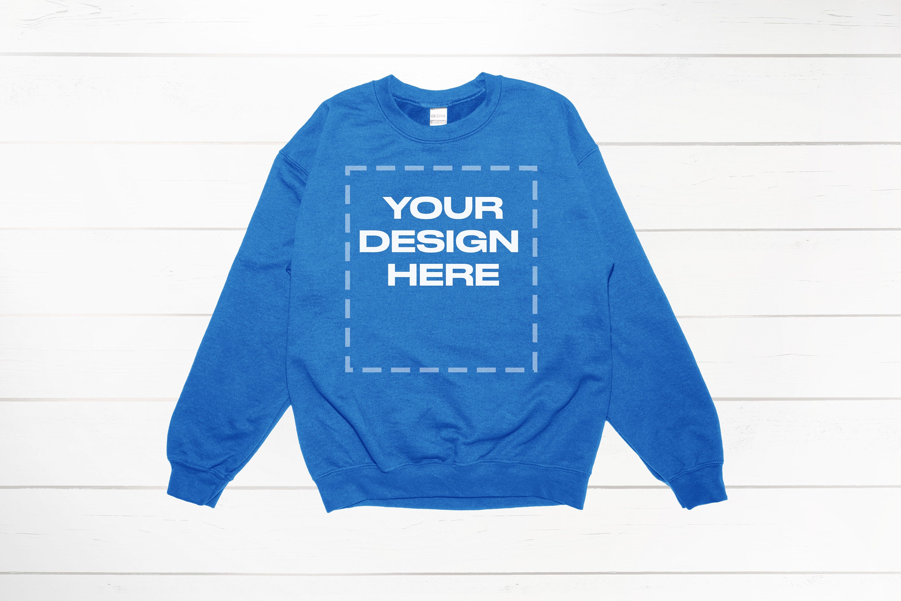 Royal Sweatshirt Mockup Royal blue Sweater Mockup Gildan Download