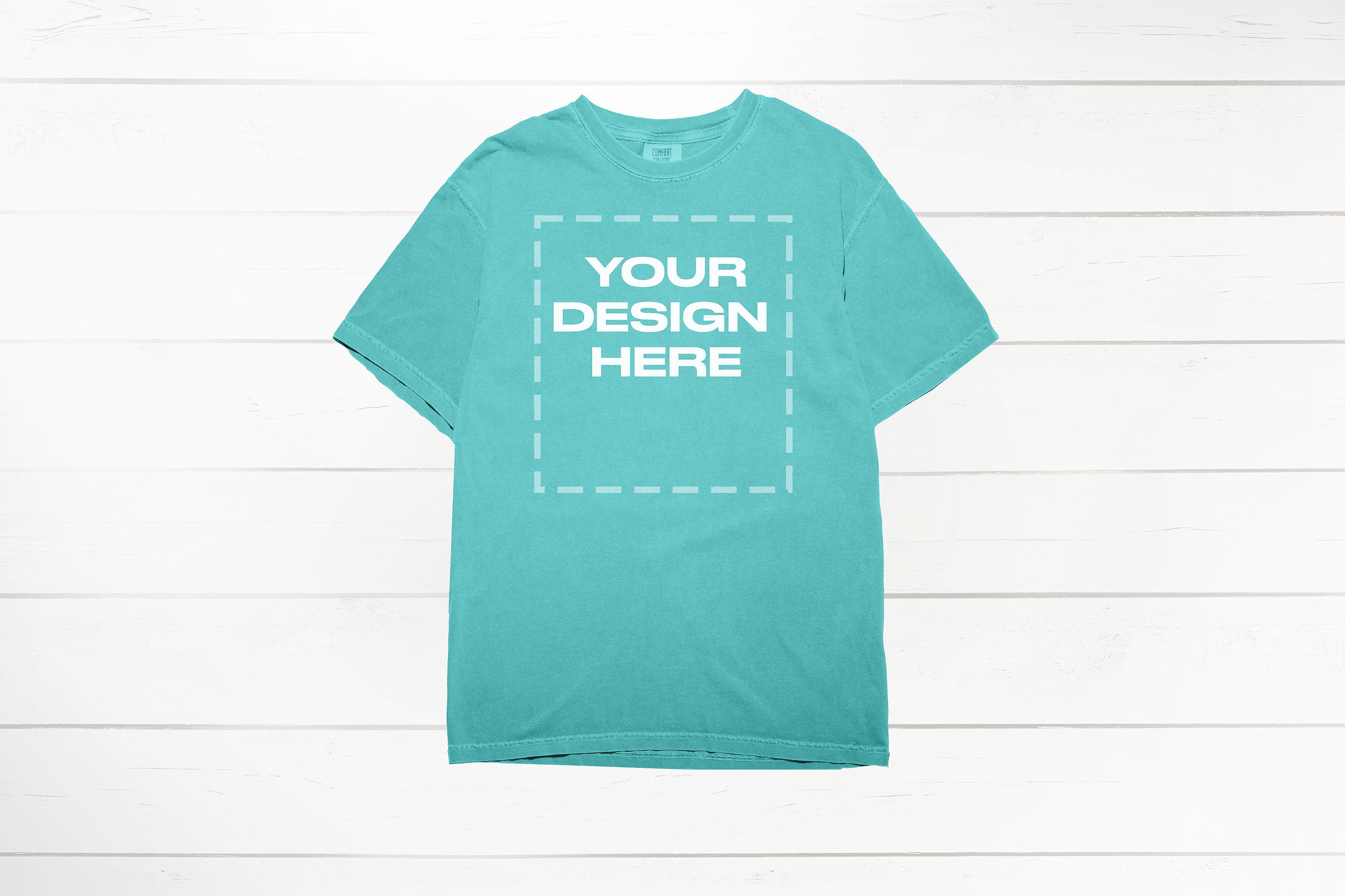 Chalky Mint Comfort Colors 1717 mockup shirt Mock Download