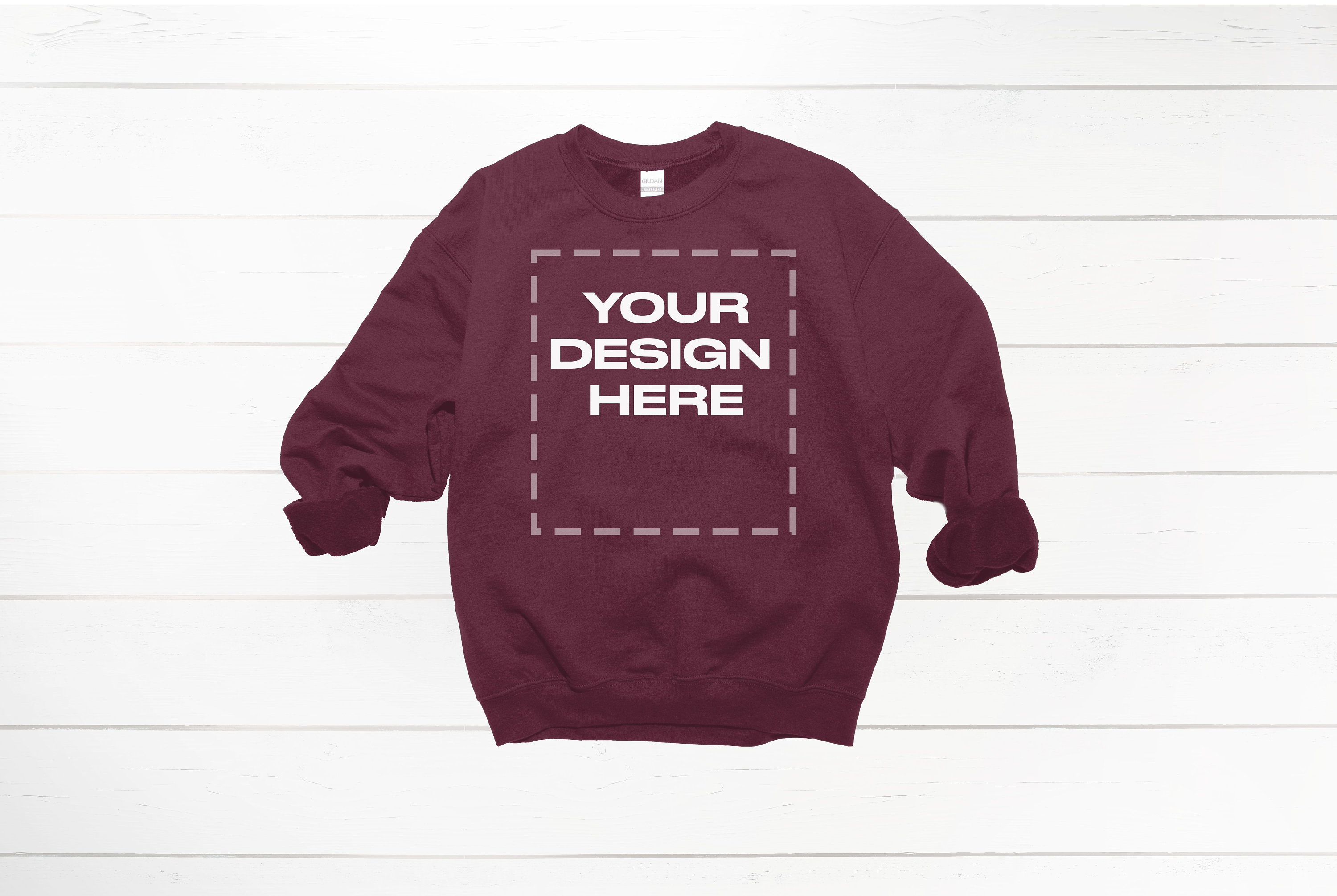 Maroon Crewneck mockup Gildan mock up Gildan crewneck Download