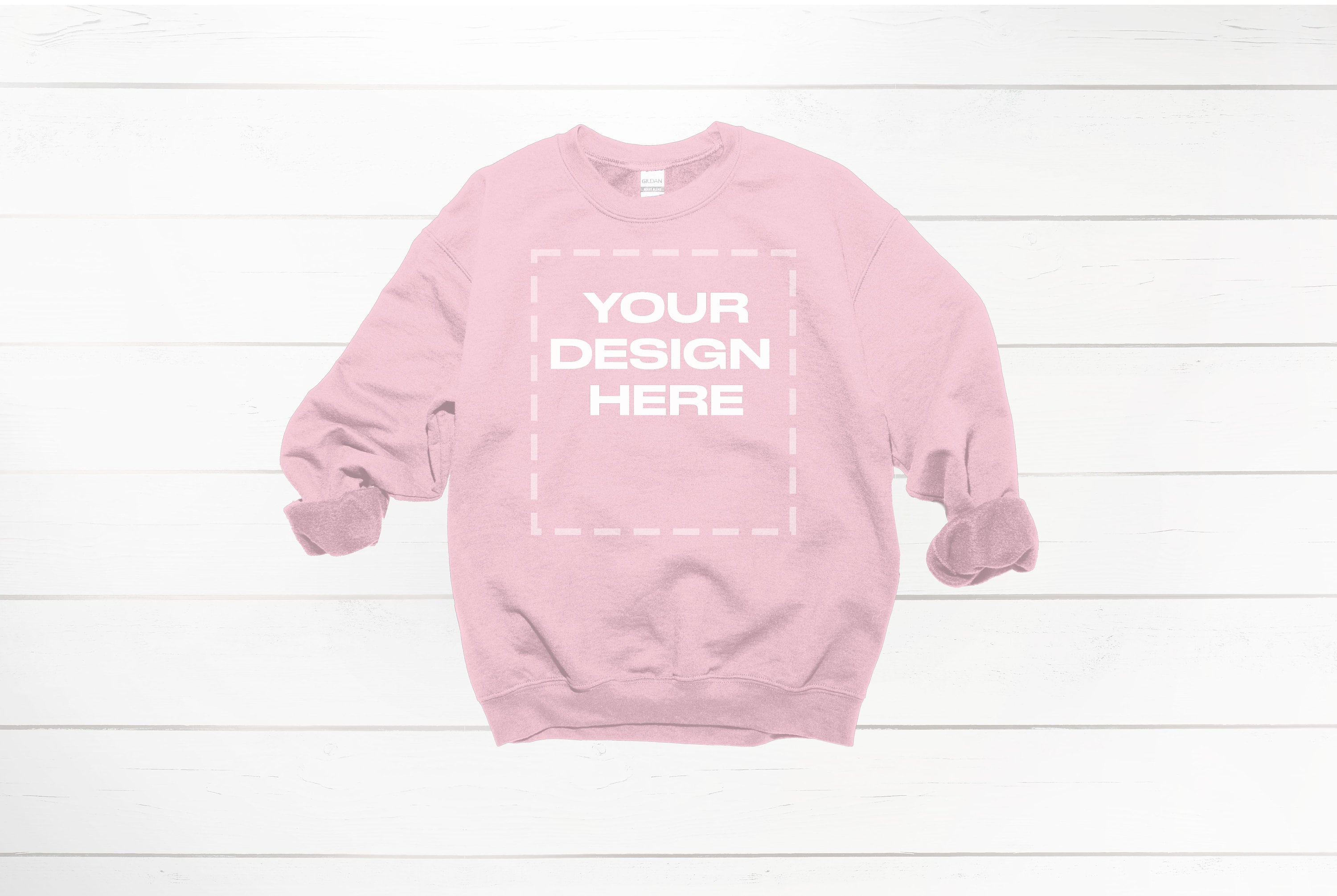 Light Pink Crewneck mockup Gildan mock up Gildan Download