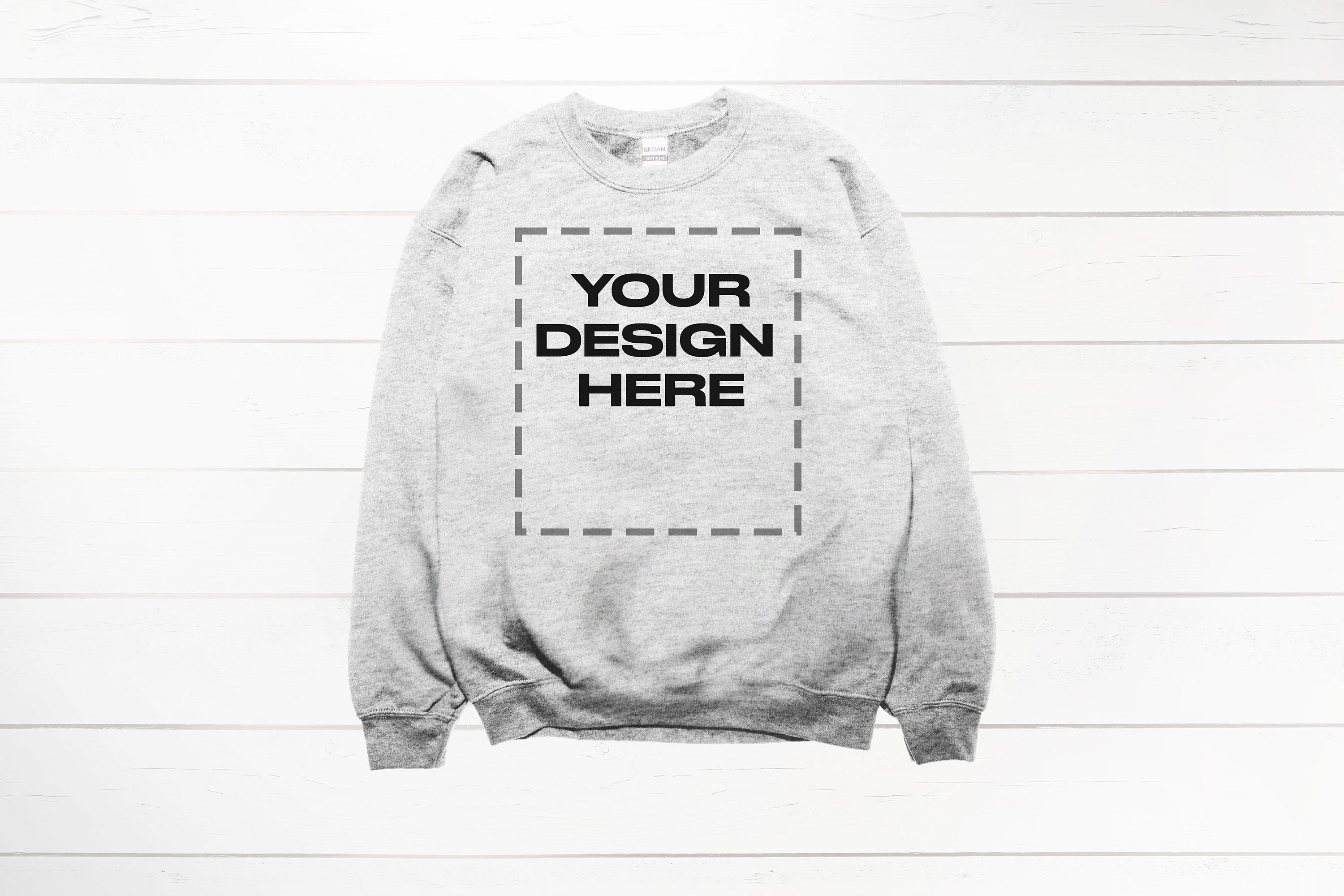 Ash Sweatshirt Mockup Ash Crewneck Mockup Gildan 18000 Download