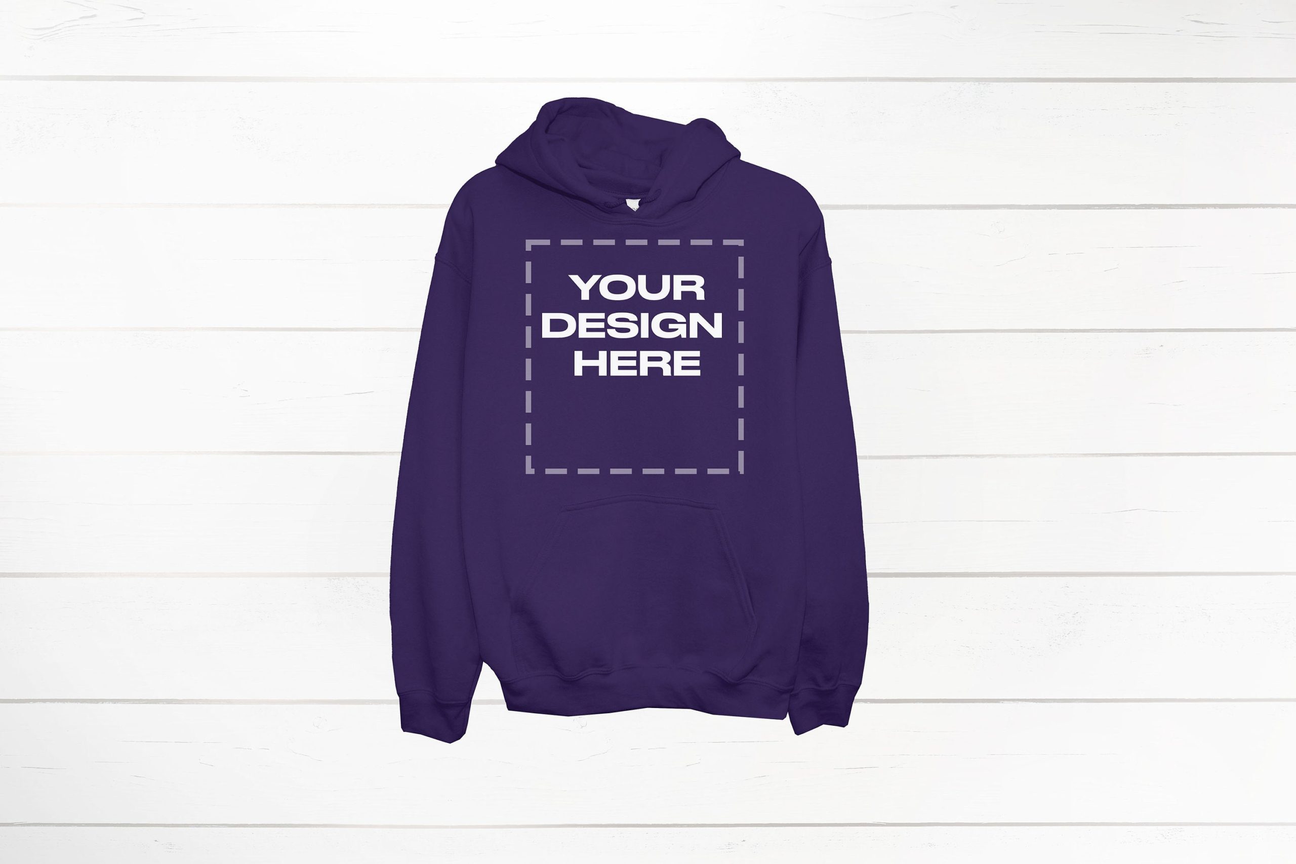 Purple Hoodie Mockup Gildan 18500 front Gildan Hooded Download