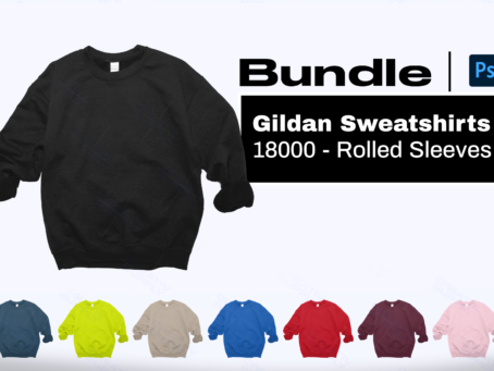 Gildan Crewneck Mockups Bundle Download